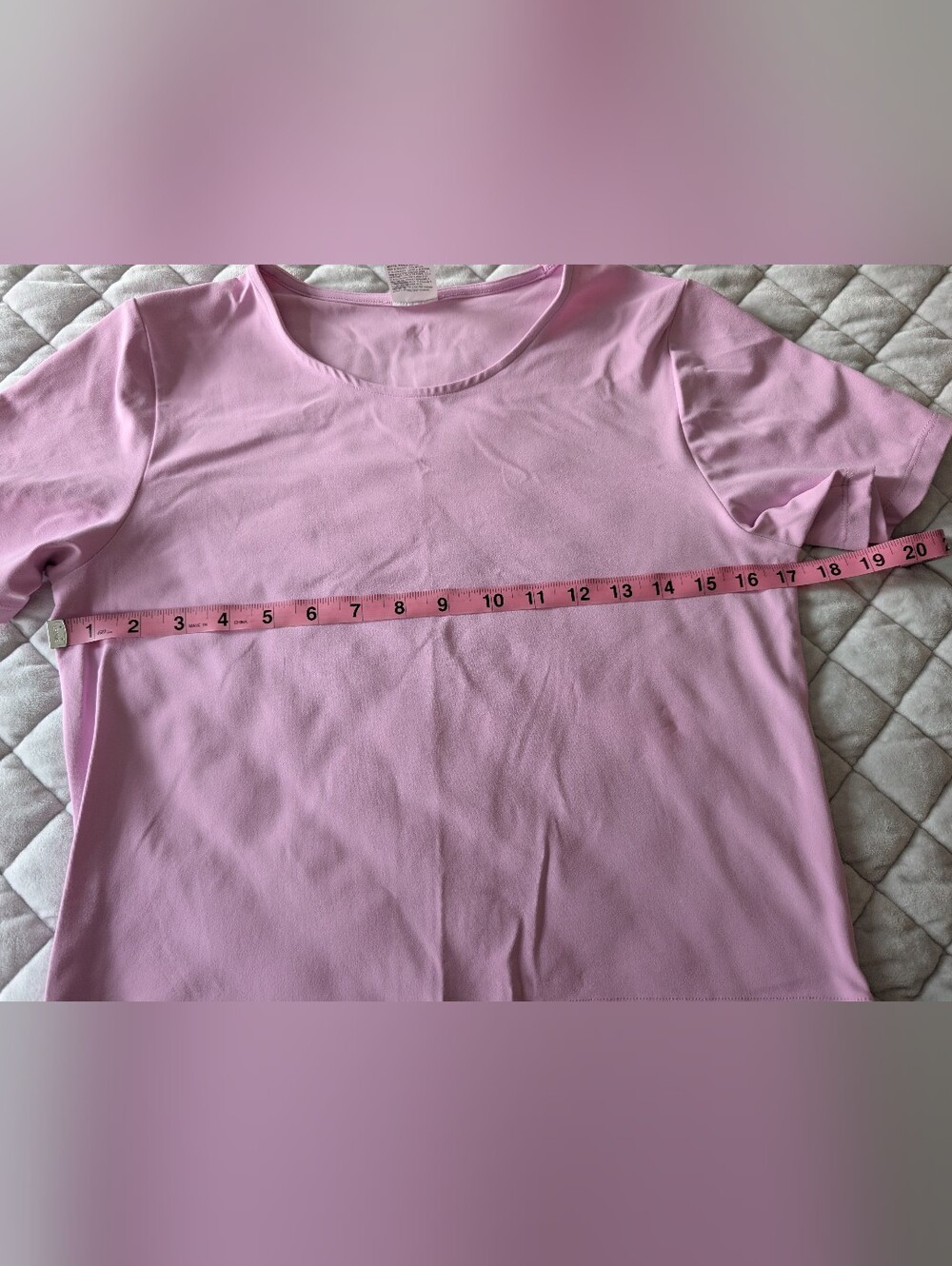 LIKE NEW All In Motion Everyday Soft Cropped Short Sleeve Shirt, Pink, Large - Picture 4 of 6